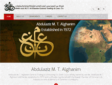 Tablet Screenshot of aalghanim.com